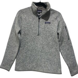 Patagonia Women’s Better Sweater 1/4 Zip Pullover Small Gray Fleece
